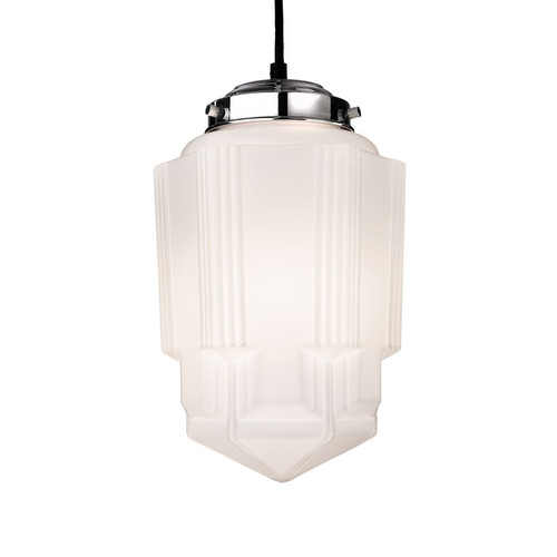 Art Deco Pendant Light 42W Opal