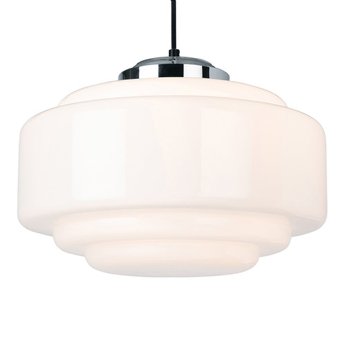 Art Deco Pendant Light 42W Opal