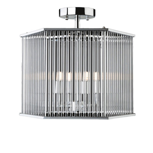 Rialto Semi Flush Ceiling Light 4x28W Chrome