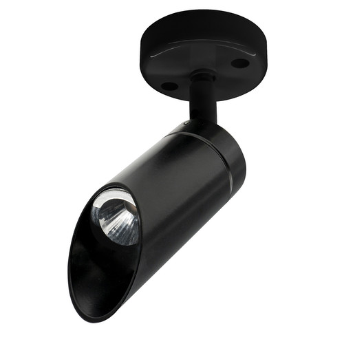 Tube Spotlight 45° Angle Hood GU11 240V 35W Black