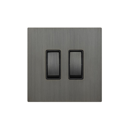 Renaissance Rocker Switch 2 Gang 2 Way Umber Bronze