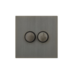 Renaissance Dimmer Switch 2 Gang 400W Umber Bronze