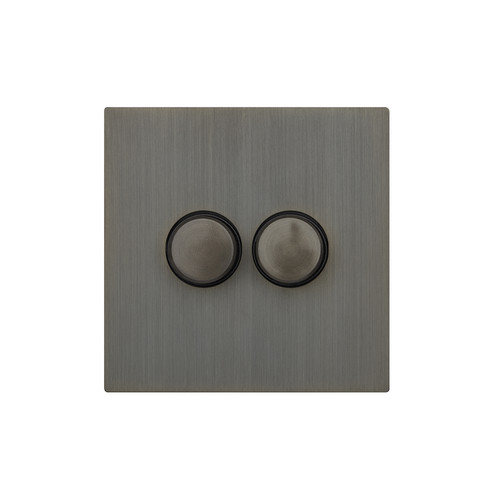 Renaissance Dimmer Switch 2 Gang 400W Umber Bronze