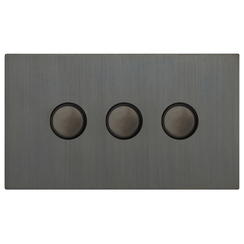 Renaissance Dimmer Switch 3 Gang 400W Umber Bronze