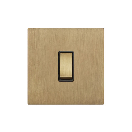 Renaissance Rocker Switch 1 Gang 2 Way Sienna Brass