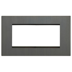 Renaissance Euro Plate 4 Gang Umber Bronze