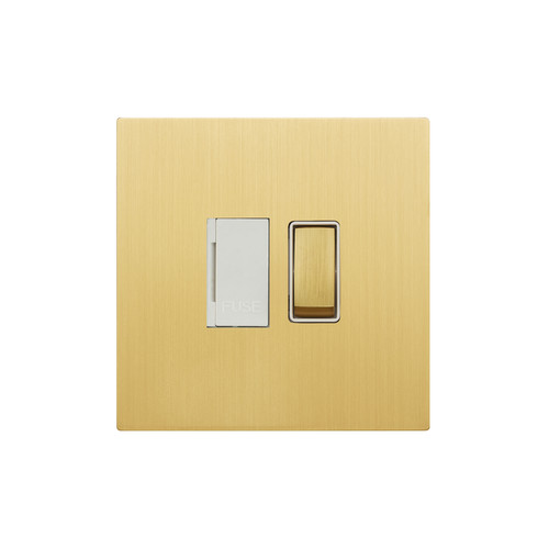 Renaissance Fuse Spur 1 Gang 13 Amp Switched Ochre Brass