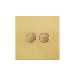 Renaissance Dimmer Switch 2 Gang 400W Ochre Brass