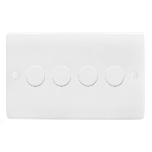 LED Dimmer Switch LED Trailing Edge Switch 100W 4 gang 2 way White