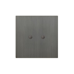 Renaissance Control Switch Round Buttons with LED 2 Gang Push button control switch Umber Bronze