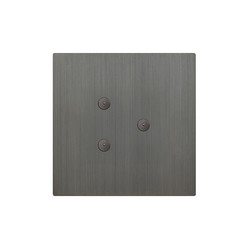 Renaissance Control Switch Round Buttons with LED 3 Gang Push button control switch Umber Bronze