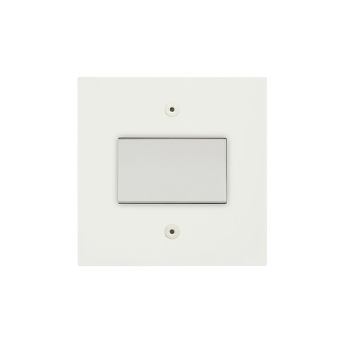 Horizon Square Fan Isolation Switch 1 Gang Matt White