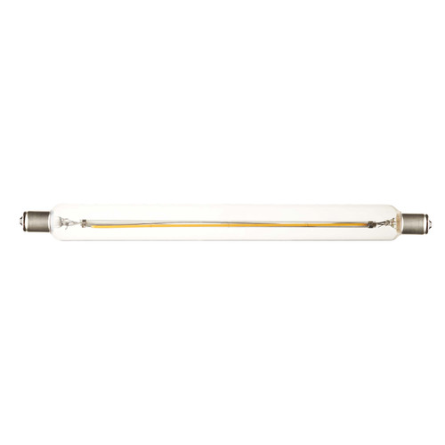 LED Double Ended Filament Tubular 284mm S15 340lm Dimmable Linear Lamp 5W 2200K Extra Warm White