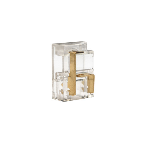 2 Pin Solderless LED COB Tape Light L-Shape Corner Connector Clear 8mm