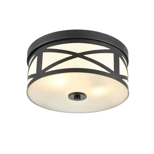 Ringo 300 Flush Ceiling Light CF5833 Black 22W