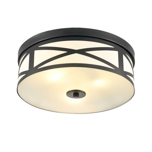 Ringo 380 Flush Ceiling Light CF5834 Black 33W