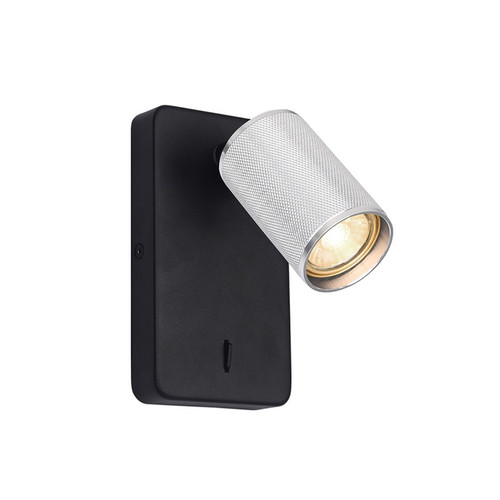 Broadway Spot Bedside Wall Light  SPOT9151-105 Matt Black and Polished Nickel 10W