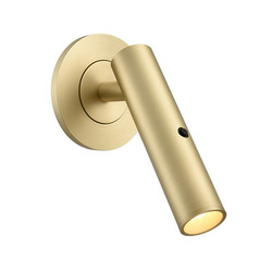 Mantel LED Reading Bedside Wall Light WB606 Satin Brass 3W 3000K Warm White