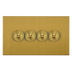 Flat Plate Horizon Satin Brass Range
