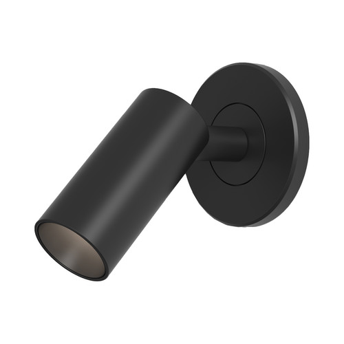 Micro Recessed LED Wall Light 700mA Matt Black 2W
