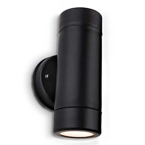 Ravel Up and Down LED Outdoor Resin Wall Light Black 2 x 3.6W