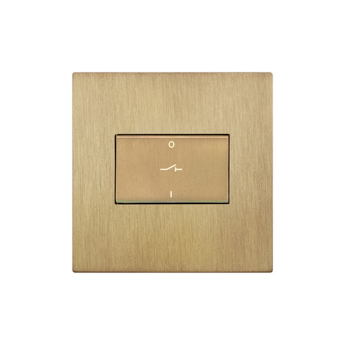 Renaissance Fan Isolator Switch 1 Gang Sienna Brass