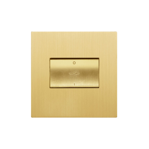Renaissance Fan Isolator Switch 1 Gang Ochre Brass