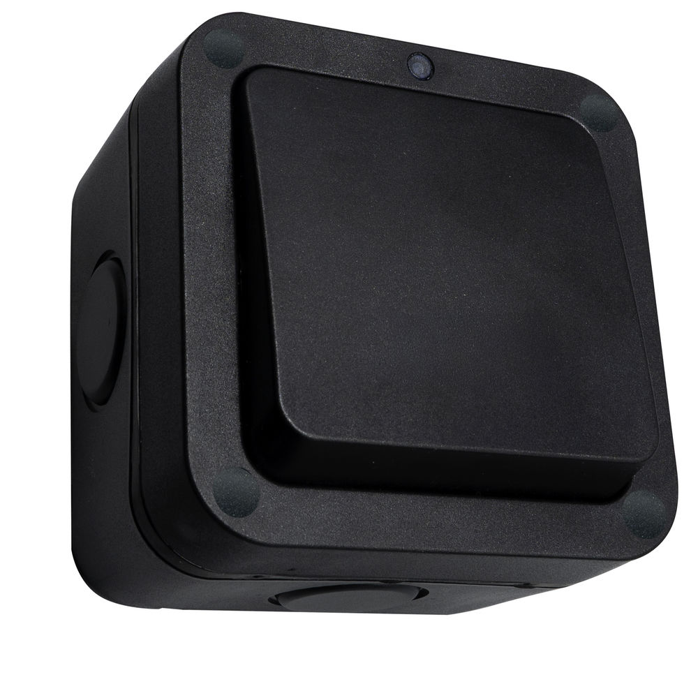 Wise Wireless Waterproof Single Gang 2-Way 240V Switch Black IP66