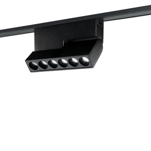 Laser Ultra Slim Magnetic Track LED Focus Dimmable Wall Washer 48V Black 10W 3000K Warm White