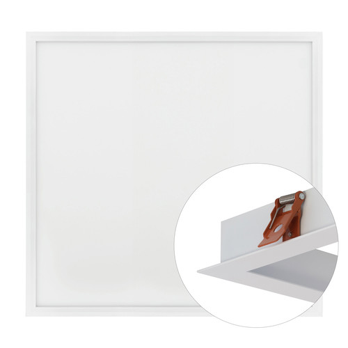 LED Panel 24V 600 x 600 mm Recessed Frame Kit RGB + 6000K Daylight 36W