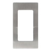 Face Plate In-wall Toothbrush Charger with Shaver Socket (Plate Only) Brushed Steel