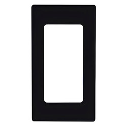 Face Plate In-wall Toothbrush Charger with Shaver Socket (Plate Only) Black