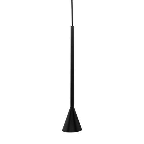 Laser Ultra Slim Magnetic Track LED Cone Pendant 48V Black 6W 3000K Warm White
