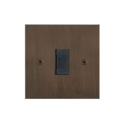 Horizon Square Fuse Spur 1 gang 13 amp unswitched Chocolate Bronze