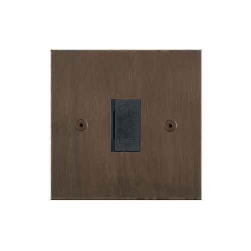 Horizon Square Fuse Spur 1 gang 13 amp unswitched Chocolate Bronze