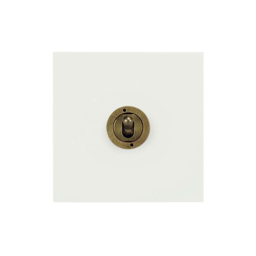 Horizon Square Dolly Switch 1 gang 20 amp 2 way Primed White