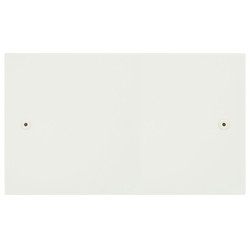 Horizon Square Blank Paintable Plate Double Plate Primed White