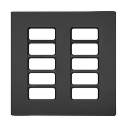 Geneva Switch Plate Anthracite 10 Channel