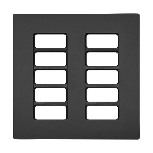 Geneva Switch Plate Anthracite 10 Channel