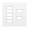 Geneva Switch Plate White 7 Channel
