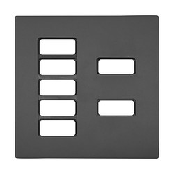 Geneva Switch Plate Anthracite 7 Channel