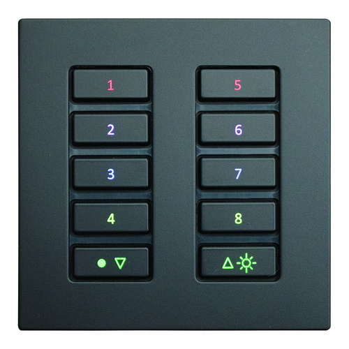 Geneva Keypad Body 10 Button (No Plate) Anthracite 10 Channel