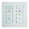 Geneva Keypad Body 10 Button (No Plate) White 10 Channel