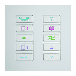 Geneva Keypad Body 10 Button (No Plate) White 10 Channel