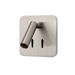 Luca LED Bedside Wall Light WB582 Satin Nickel 12W 3000K Warm White