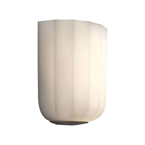 Veo Interior Wall Light Bronze / White Glass 12W