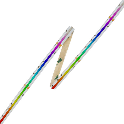 LED Strip Flexible Cob True Seamless Tape Light 10M 24V 140W (14 W/m) RGB 3000K Warm White