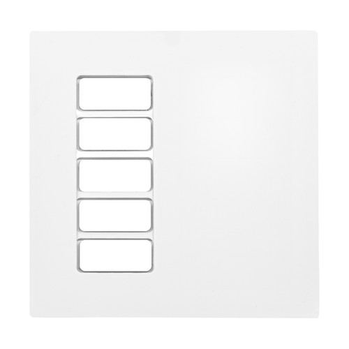 Geneva Switch Plate White 5 Channel