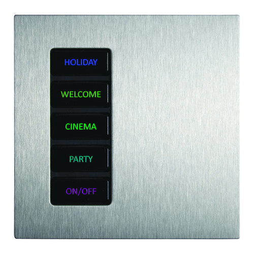 Geneva Keypad Body 5 Button (No Plate) Anthracite 5 Channel