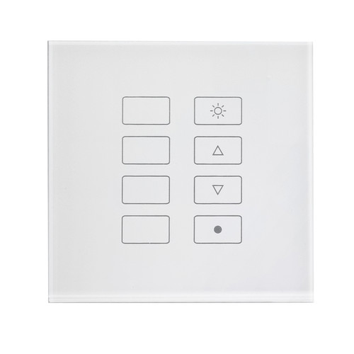 Coolbrium Glass Touch Plate White 8 Channel
